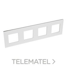 LEGRAND - PLACA VALENA NEXT 4 EL.BLANCO/CROMO