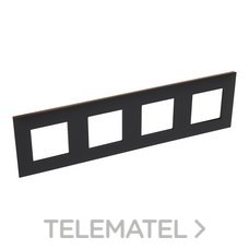 LEGRAND - PLACA VALENA NEXT 4 EL.DARK/COBRE