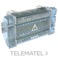 LEGRAND - Repartidor modular de barras escalonadas 4 Polos, 160 A, 14 salidas, 10 módulos