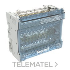 LEGRAND - Repartidor modular de barras escalonadas 4 Polos, 40 A, 12 salidas, 6 módulos
