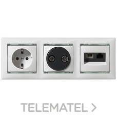 LEGRAND - TOMA 2P+T C/OBTUR.VALENA MARFIL