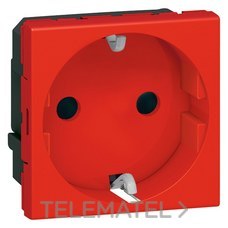 LEGRAND - TOMA 2P+T ROJA SCHUKO C/TORN.MOSAIC-II