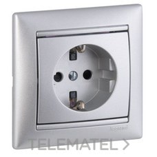 LEGRAND - TOMA 2P+T TORN.VALENA ALUM.