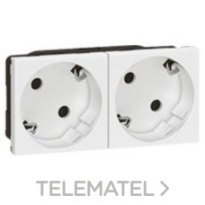 LEGRAND - TOMA 2x2P+T LAT.BL.MOSAIC-II