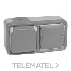 LEGRAND - TOMA CORRIENTE ESTANCA 2P+T IP55 GRIS