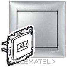 LEGRAND - TOMA DOBLE 2XRJ45 CAT.6 UTP VALENA ALUM