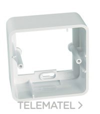 MMCONECTA - CAJETIN SUPERFICIE 80x80mm BLANCO NIEVE