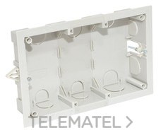 MMCONECTA - CUBETA EMPOTRAR 2 MODULOS VACIA BL.NIEVE