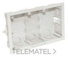 MMCONECTA - CUBETA EMPOTRAR 5 MODULOS VACIA BL.NIEVE
