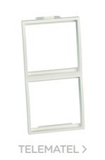 MMCONECTA - MODULO ADAPT.45x45 C/2 HUECOS BL.NV.