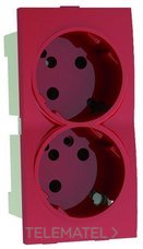 MMCONECTA - MODULO ENCHUFE DOBLE C/OBT.SGDAD.BL.NV.