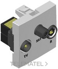 MMCONECTA - MODULO PNO.45x45 S/GPOLV.T.TV-R-SAT BN