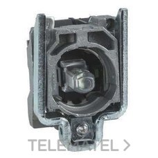 SCHNEIDER ELECTRIC - Cuerpo diámetro 22mm 24V 1 NA/1 NC con LED rojo tornillo embellecedor metálico