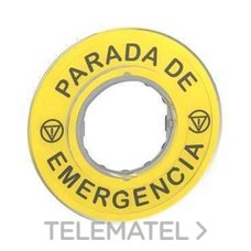 SCHNEIDER ELECTRIC - ETIQUETA PARADA EMERGENCIA 3D