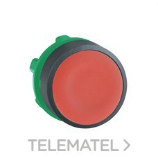 SCHNEIDER ELECTRIC - Cabeza pulsador diámetro 22 rasante rojo embellecedor plástico