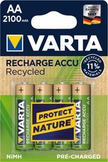 SILVER SANZ - ACUM.CSMO.Blx4 AA 2100mAh VARTA RECYCLED
