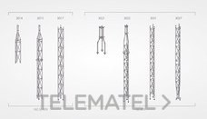 TELEVES - TORRETA 180SE SUPERIOR CON ARO 2,5m