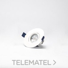THREELINE - Mini downlight orientable 7W Redondo Blanco neutro 90