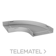 UNEX - CURVA PLANA 90? 60x100 U23X GRIS RAL7035