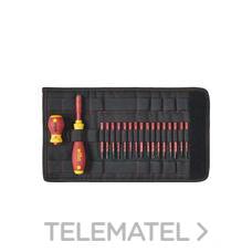 WIHA - Juego destornilladores y puntas bit 2831T18 slimVario (18u)